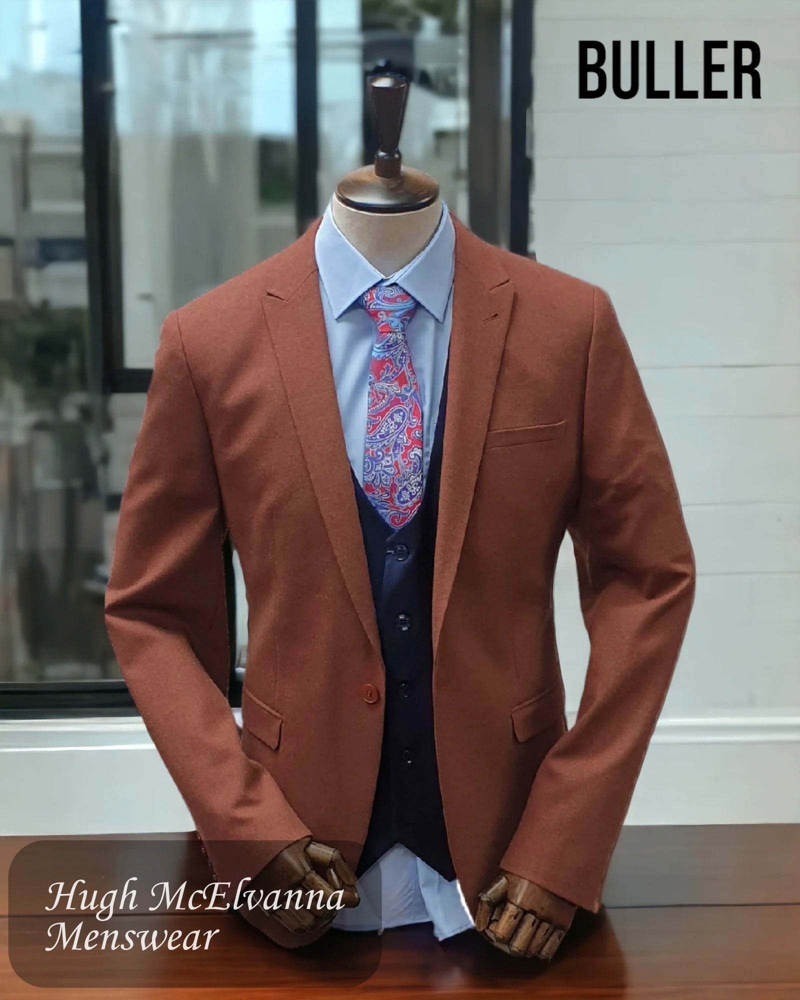 Cool Men's Modern SuitsBuller Mens Rust Fashion Blazer Style: 8014