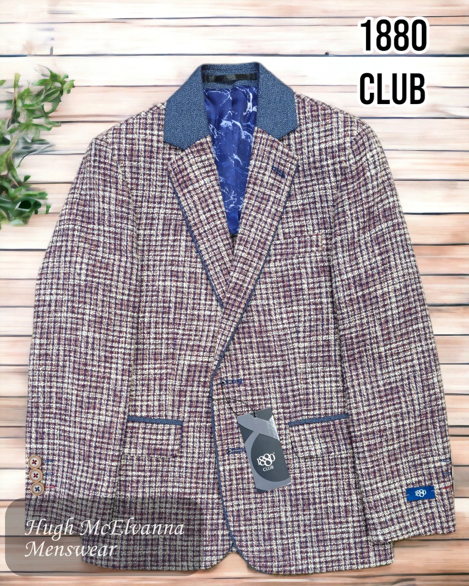 Men's Suits for Everyday Wear1880 Club Wine Blazer - 15109/66