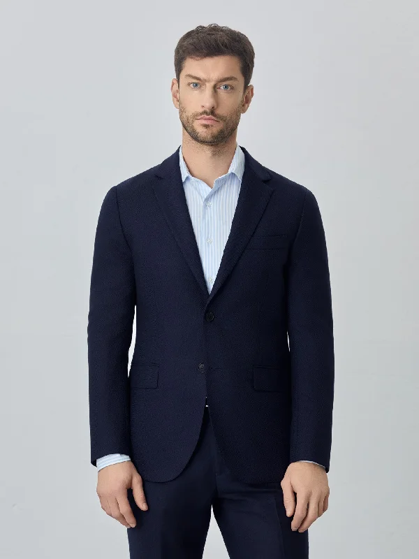 Men's Suits with Wrinkle-Resistant FabricsLuxeleisure Edition Herringbone wool blazer