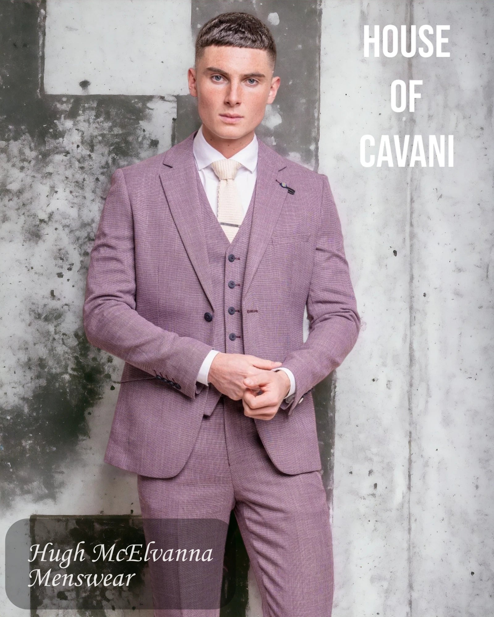 Best Men's Tailored SuitsHouse of Cavani Men's Lilac Fashion Slim Fit Blazer MIAMI