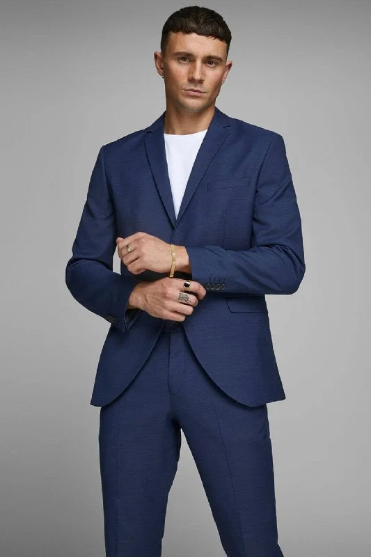 Men's Suits with Mother-of-Pearl ButtonsClassic Blazer Slimfit - Medieval Blue