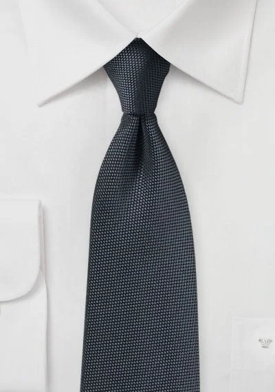 Smoke Gray MicroTexture Necktie