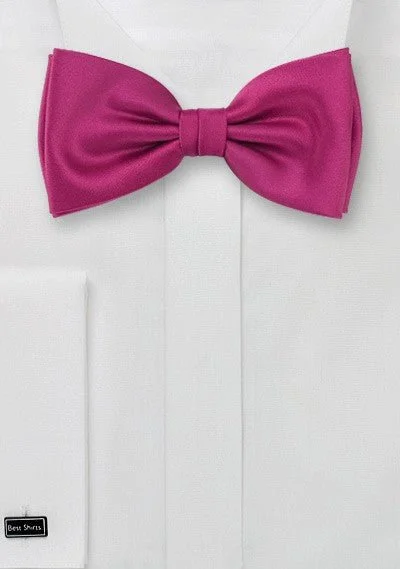 Hot Magenta Solid Bowtie