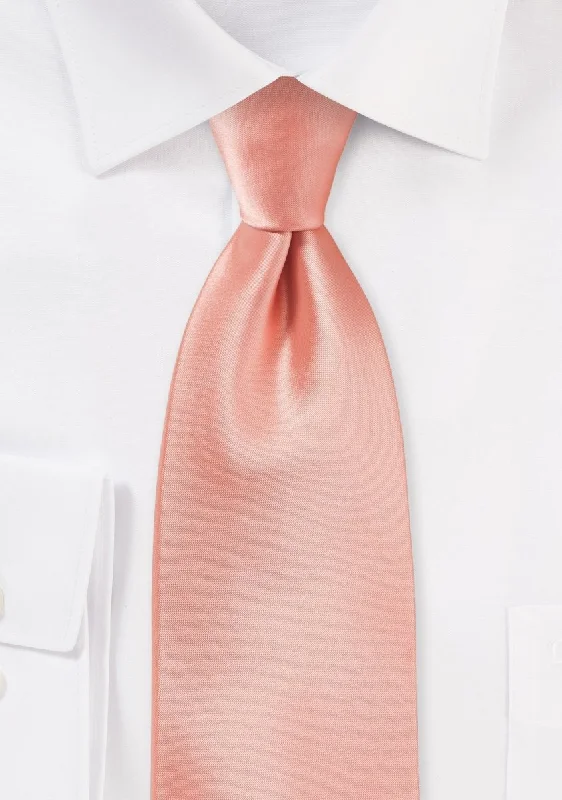 Tropical Peach Solid Necktie