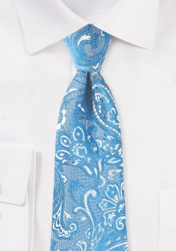 Blue Jay Proper Paisley Necktie