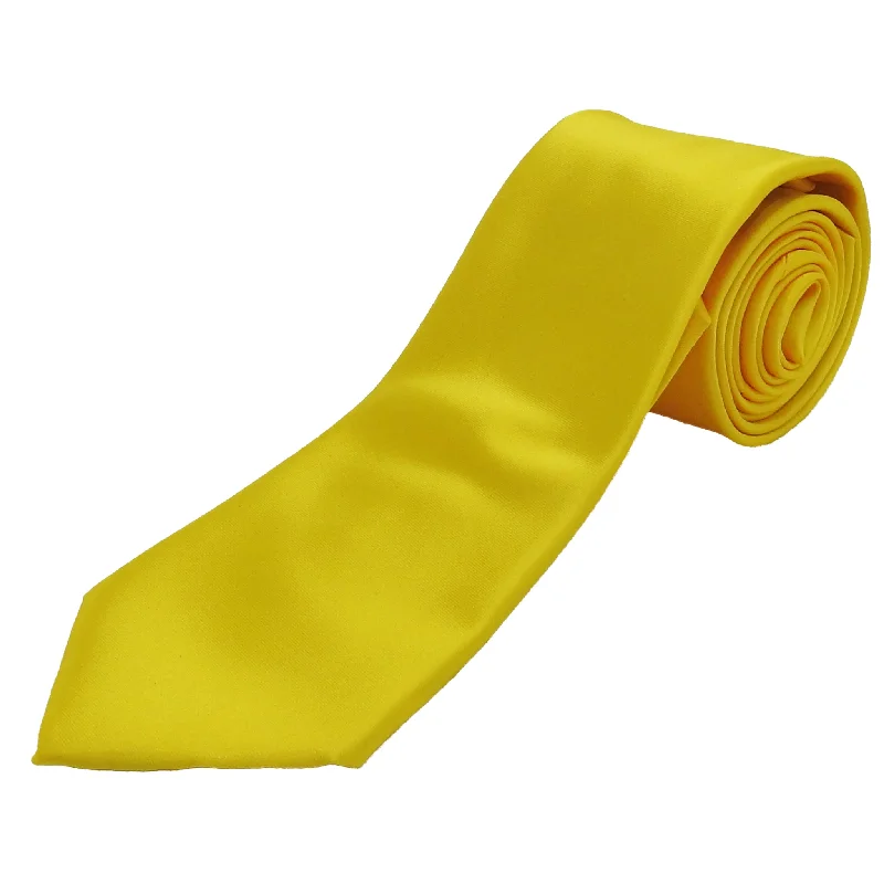 MUSTARD SOLID TIE/HANKIE SET