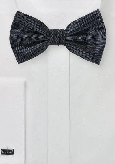 Smoke Gray MicroTexture Bowtie