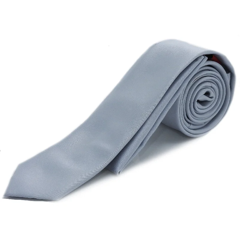 LT.GRAY SOLID TIE/HANKIE SET