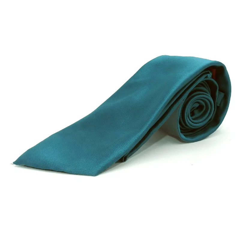 TEAL SOLID TIE/HANKIE SET