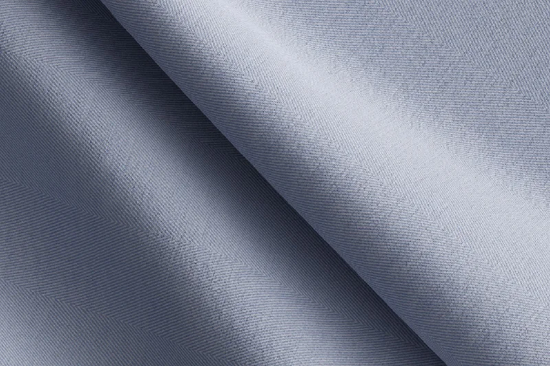 Made to Measure Light Blue Herringbone Shirt