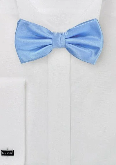 Sky Blue Solid Bowtie