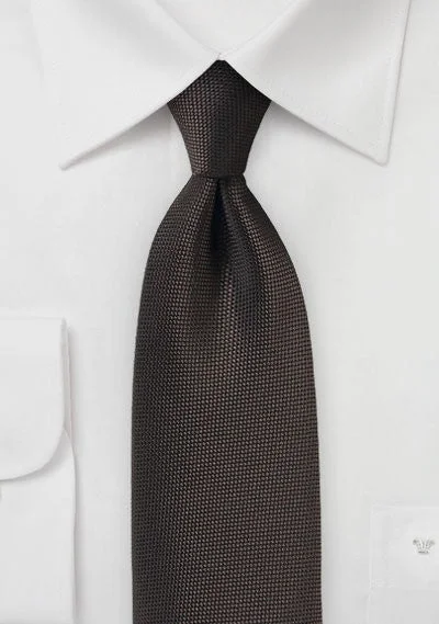 Dark Chocolate MicroTexture Necktie