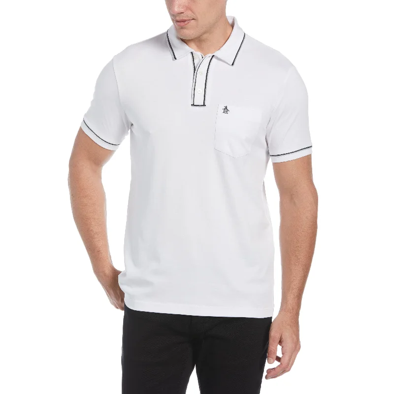 Breathable Men's Mesh TopsOrganic Cotton 3D  Earl™ Polo