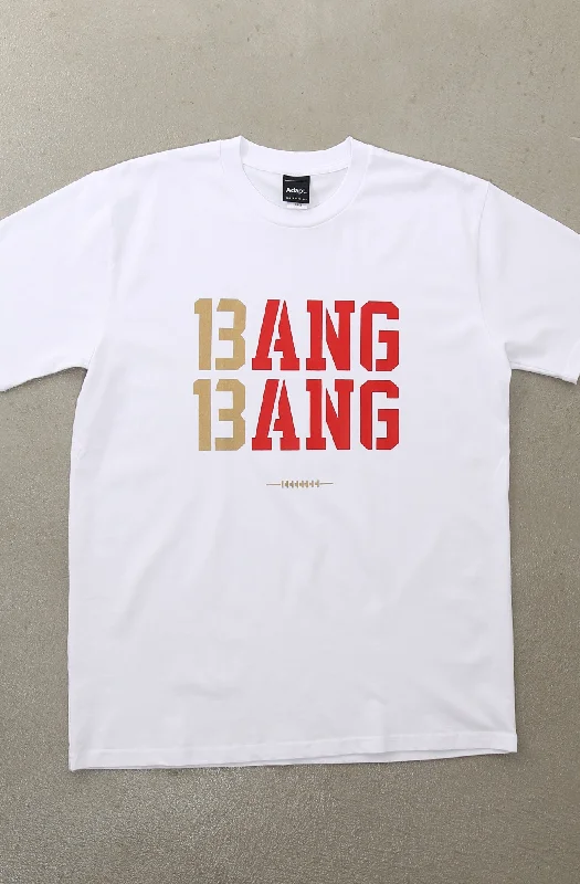 Men's Shirts with Short PlacketsBang Bang (Men's White Tee)