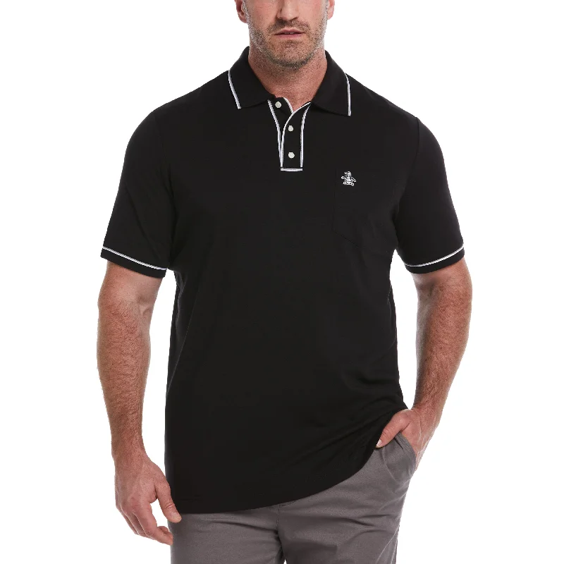 Men's Shirts with Checkered PatternsBig & Tall Organic Cotton 3D  Earl™ Polo