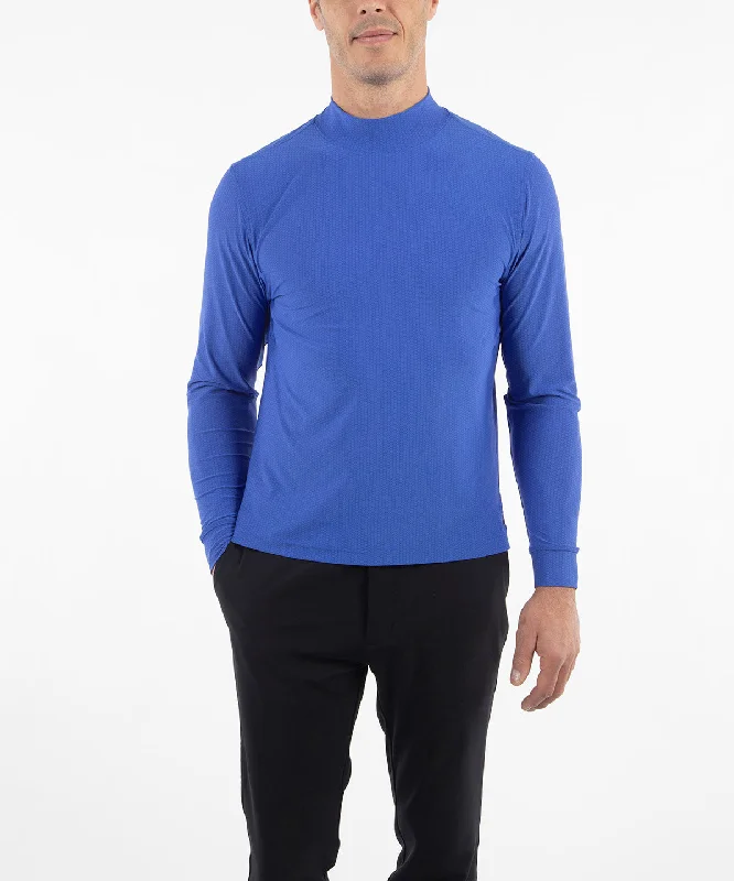 Men's Solid-Colored Shirts for VersatilityPerformance Jersey Balata Long-Sleeve Mock Neck Shirt