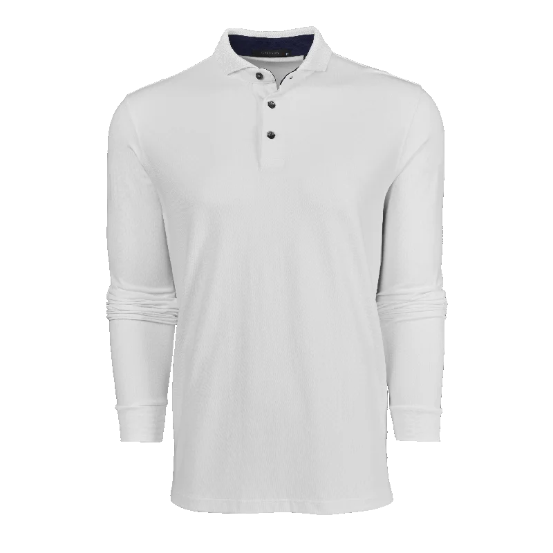 Men's Shirts with Zippered PocketsCherokee Long Sleeve Polo