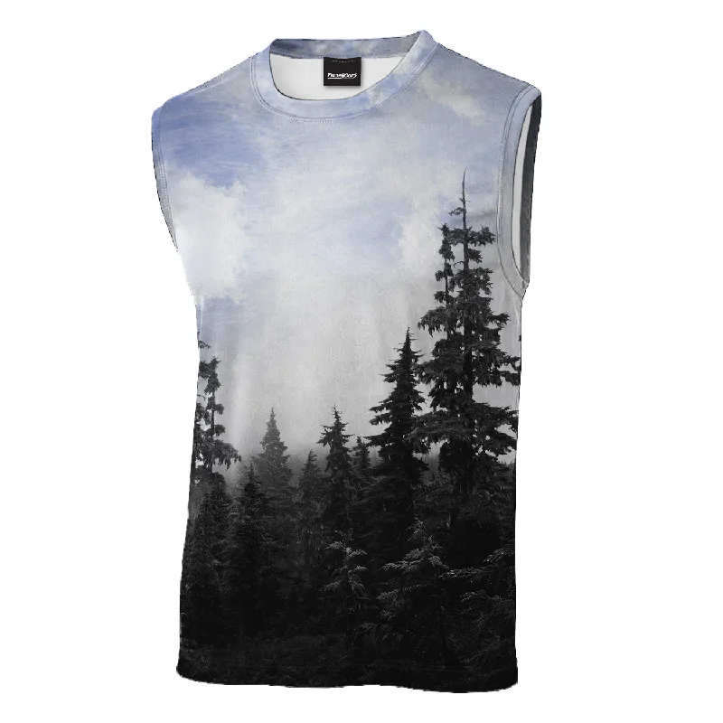 Warm Men's Fleece-Lined TopsChilly Morning Unisex Sleeveless T-Shirt