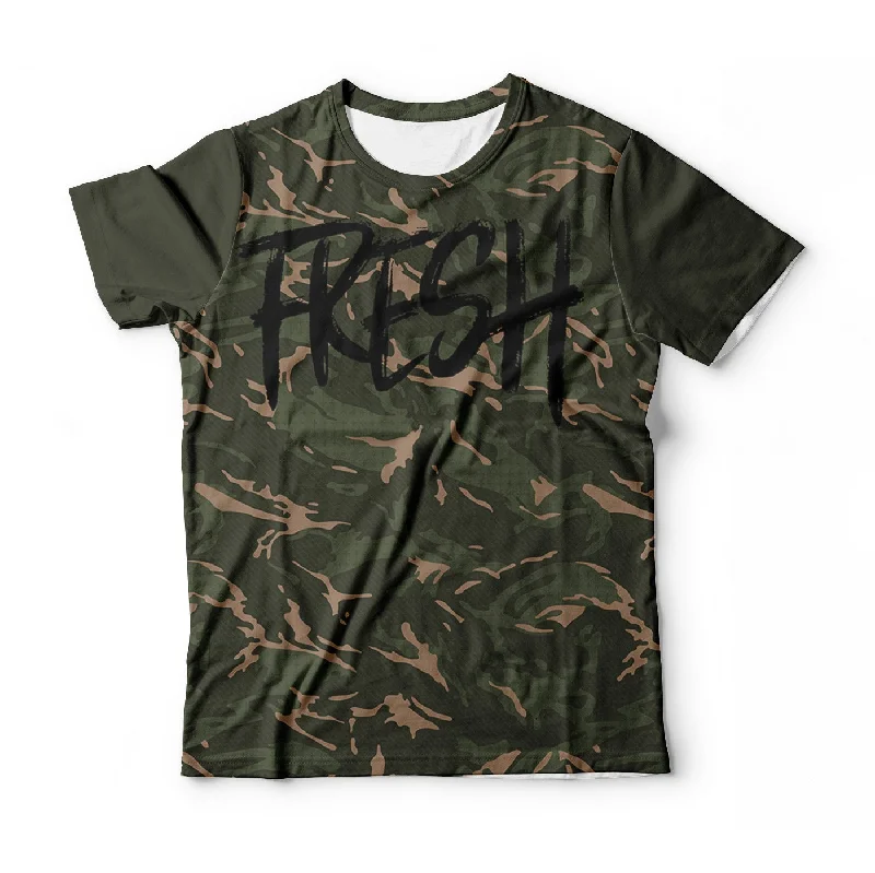 Men's Three-Quarter Sleeved TopsFresh Camo T-Shirt