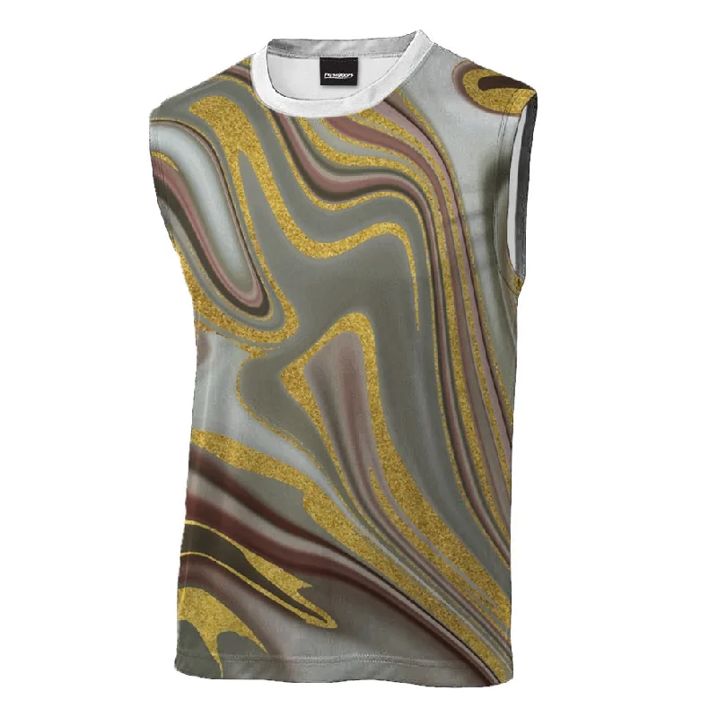 Men's Dressy Shirts for Formal EventsGolden Path Sleeveless T-Shirt