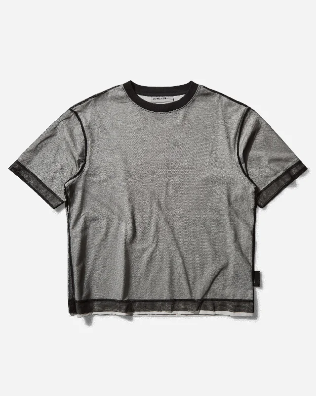 Men's Unique and Designer TopsMen's Netted T-Shirt Black