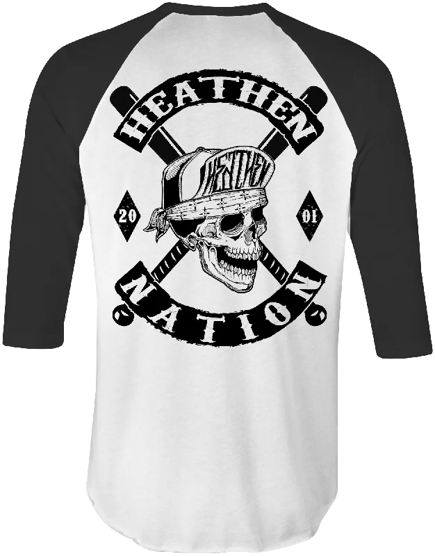 Men's Shirts with Contrast StitchingHeathen Nation Raglan