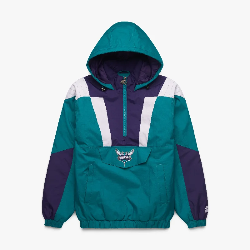 Solid-Colored Men's ShirtsHOMAGE X Starter Hornets Pullover Jacket