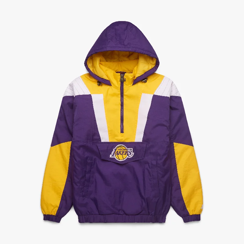 Comfortable Men's Polo ShirtsHOMAGE X Starter Lakers Pullover Jacket