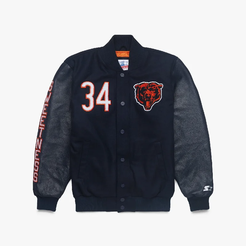 Men's Shirts with Appliqué DetailsHOMAGE X Starter Walter Payton GOAT Jacket