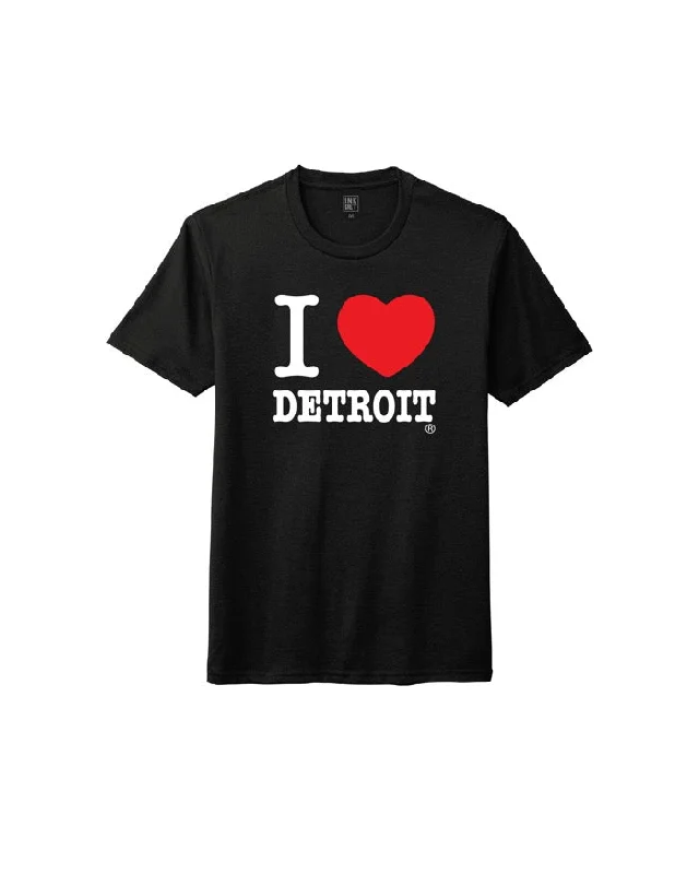 Men's Shirts with Wingtip CollarsInk Detroit - I Love Detroit T-Shirt - Black