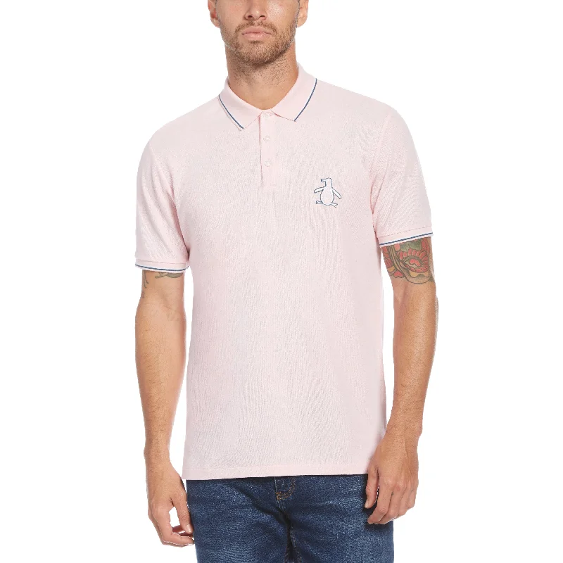 Men's Shirts with Embroidered DesignsMega Pete Pique Polo