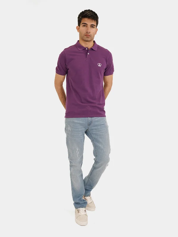 Men's Stain-Resistant Shirts for Mess-Free Wear"MELKER" Summer Slim Fit Polo Shirt