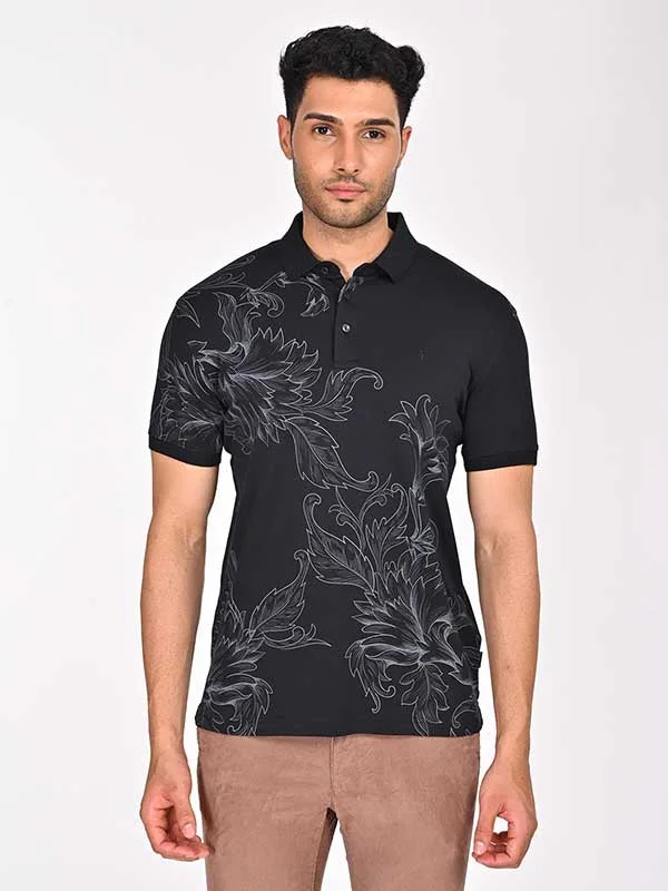 Men's Shirts with Belt LoopsMen Printed Polo T-Shirt