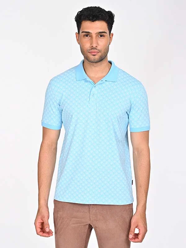 Men's Shirts with Hidden PocketsMen Printed Polo T-Shirt