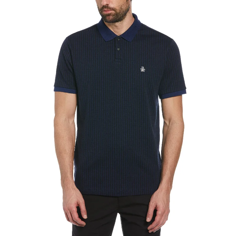 Men's Shirts with Full PlacketsMini Geo Print Polo