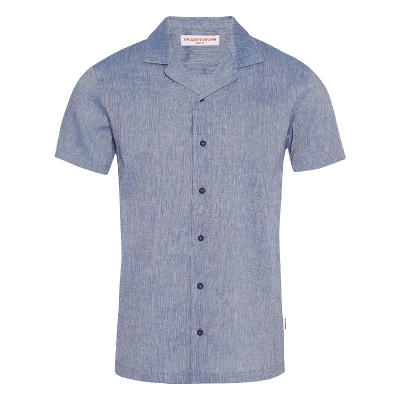 Stylish Men's Graphic T-ShirtsOB Hibbert Cotton Linen Shirt