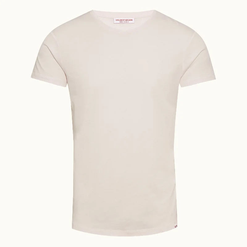 Breathable Men's Linen ShirtsOB-T Shirt in Shell Pink