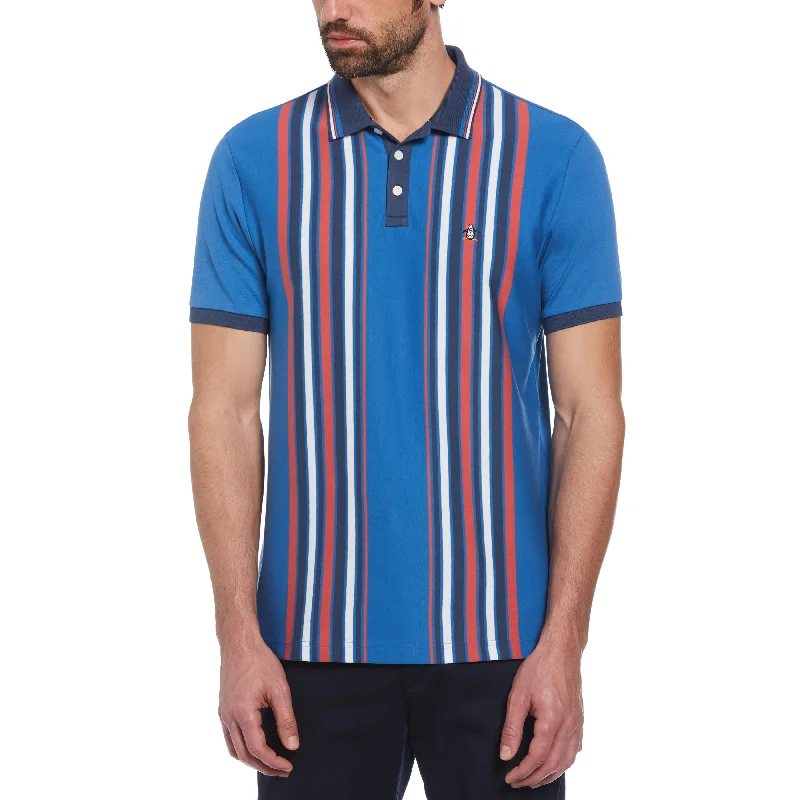 Men's Shirts for FishingOrganic Cotton Bowling Stripe Polo