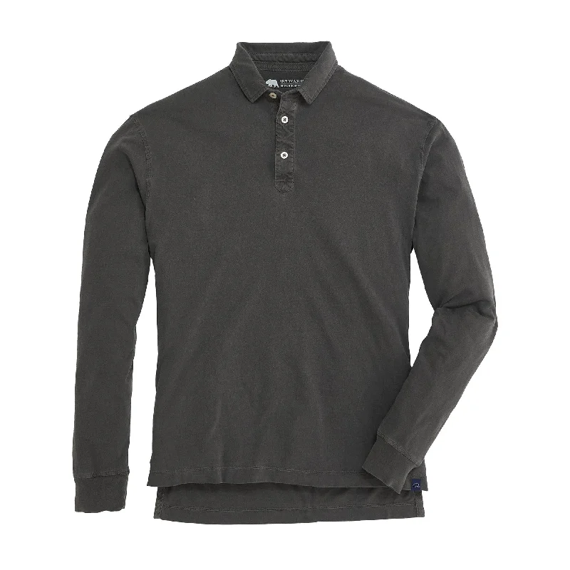 Men's Shirts with Custom MonogramsPerry Long Sleeve Polo - Black