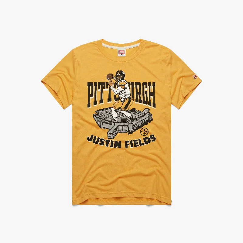 Men's Shirts with Floral PrintsPittsburgh Steelers Justin Fields