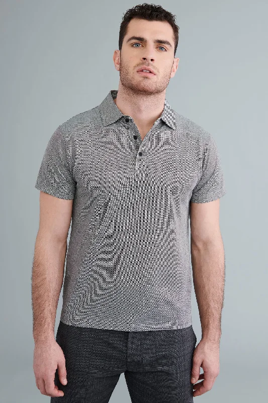 Men's Shirts with Lace-Up HemlinesPolo manches courtes en coton - Homme