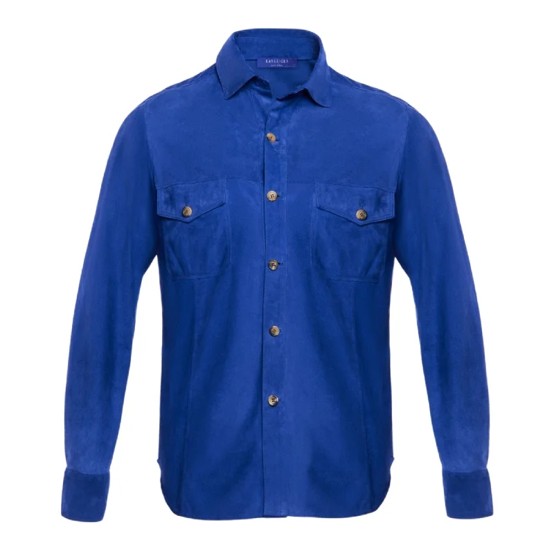 Men's Pattern-Play Shirts for a Fun TwistSuede Work Shirt