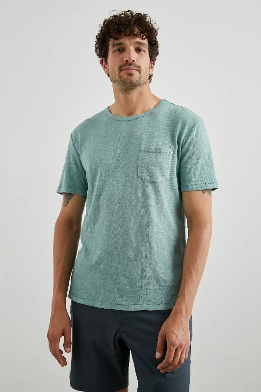 Men's Shirts with Double-Breasted DesignsSKIPPER T-SHIRT - JADE