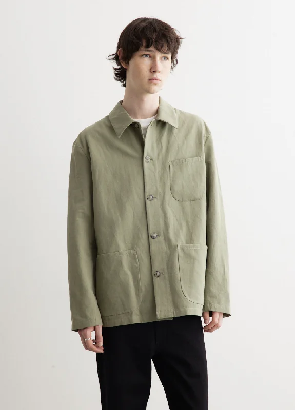 Men's Shirts with Mock NecksBasile Brodee Poitrine Overshirt