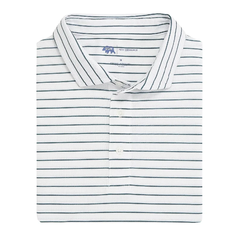 Men's Shirts with CollarsTourney Stripe Performance Pique Polo