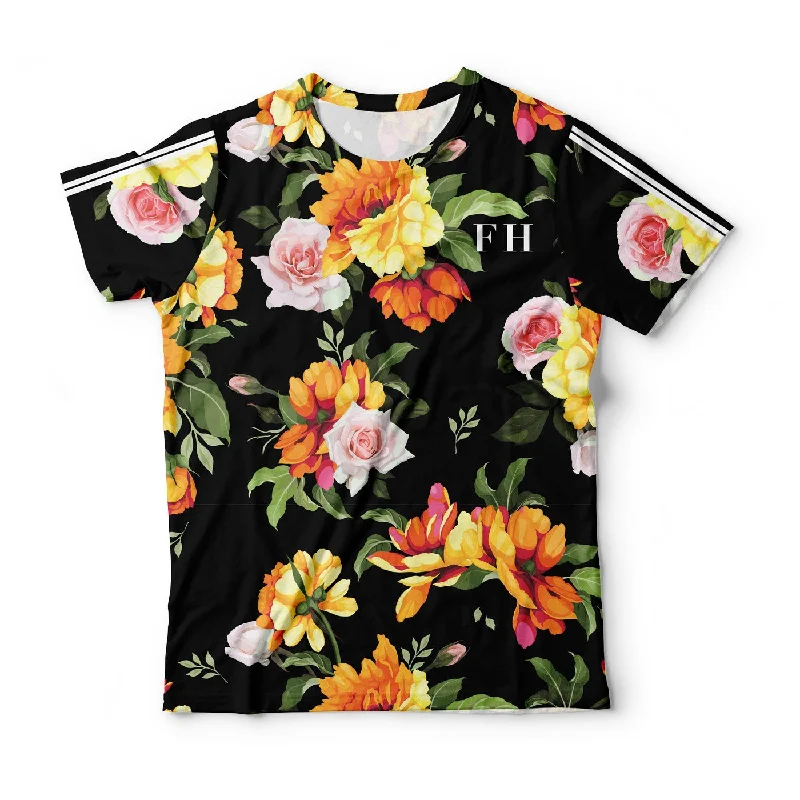 Men's Shirts with Striped PatternsVenus Rose Blossom T-Shirt