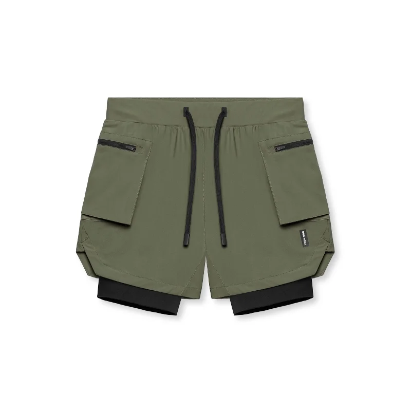 Stylish Men's Cargo Pants0651. Tetra-Lite™ 5" Liner Cargo Short - Olive