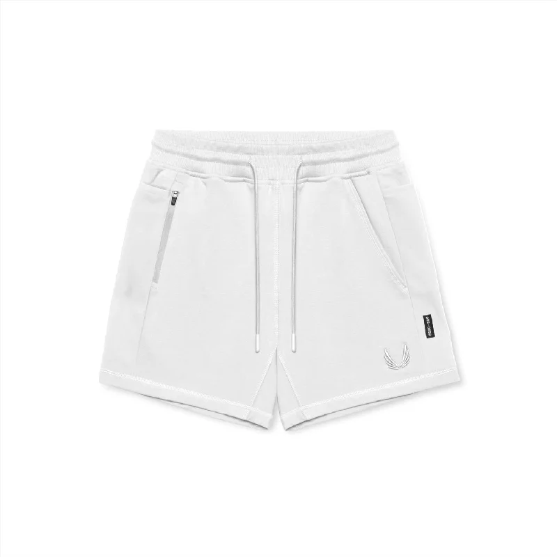 Men's Pants with Stain-Resistant Treatment0867. Tech-Terry™ Sidelock Sweat Short -  White