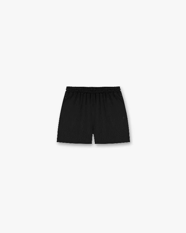 Lightweight Men's Linen Pants247 DNA Mesh Shorts - Black