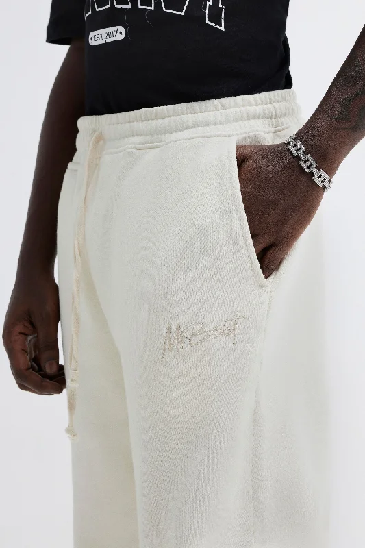 Men's Zippered Pants for SecurityBEAST ORIGINALS SWEATPANT - OFF WHITE